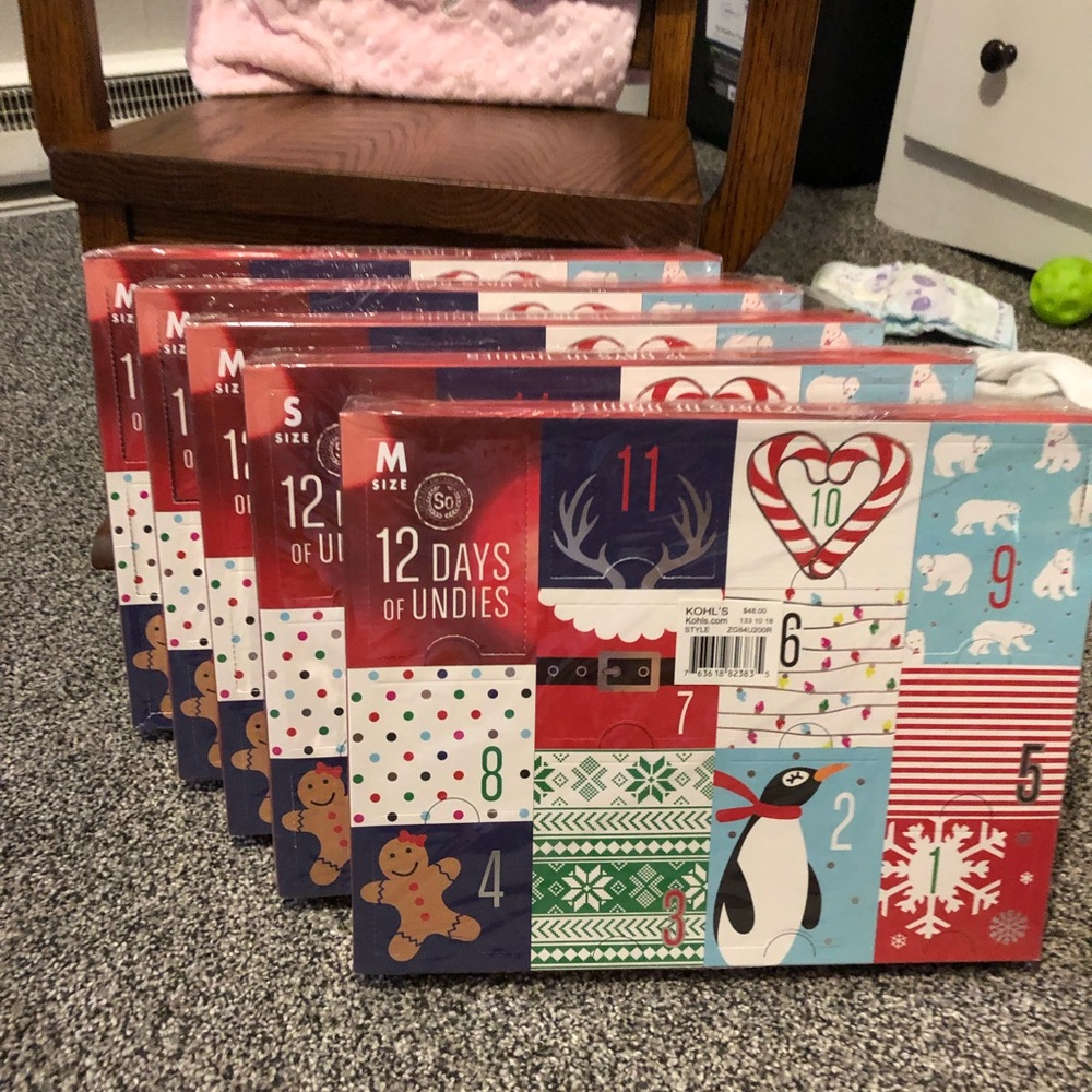 12 days of Christmas undies!